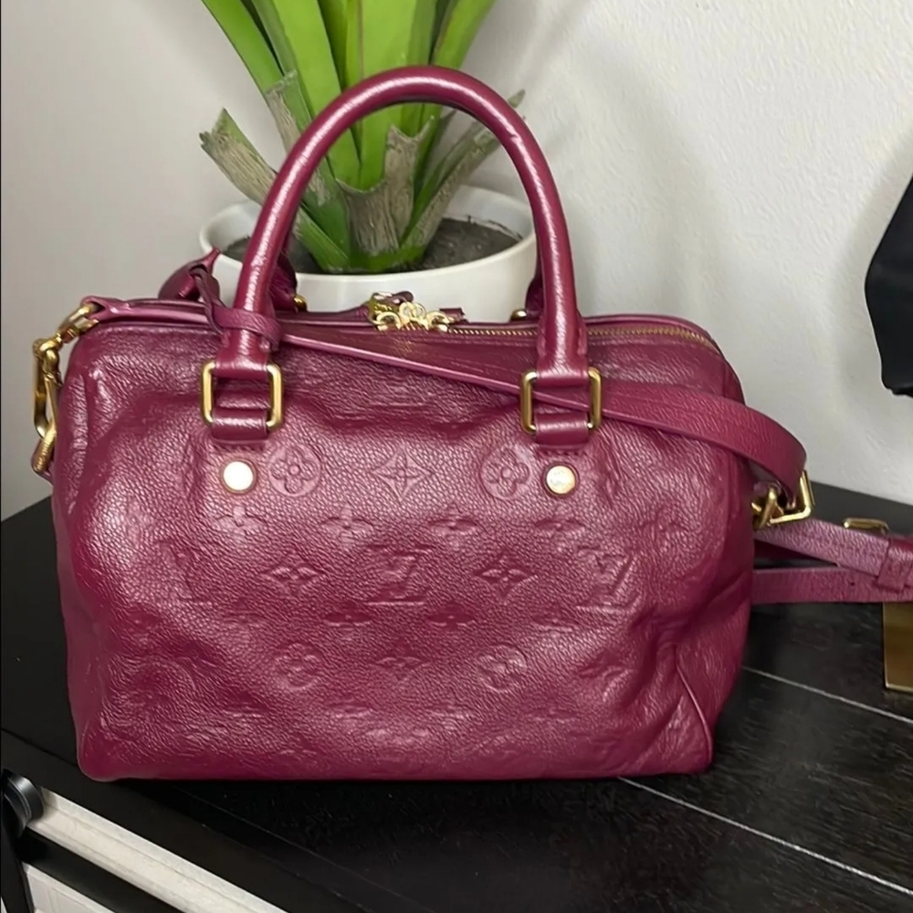 Louis Vuitton Empriente Soft Leather Speedy With Crossbody Strap.